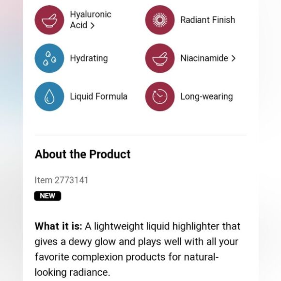 Benefit Dew La La Liquid Glow Illuminator Makeup Beauty NIB 25 ml - Picture 9 of 11